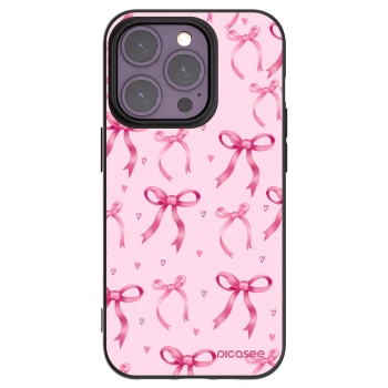 Picasee crna silikonska maskica za Apple iPhone 14 Pro - Bow Aesthetic