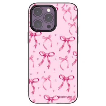 Picasee crna silikonska maskica za Apple iPhone 14 Pro Max - Bow Aesthetic