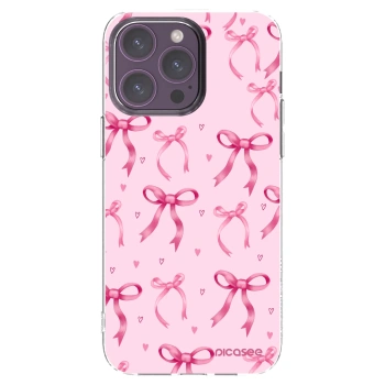 Picasee silikonska prozirna maskica za Apple iPhone 14 Pro Max - Bow Aesthetic