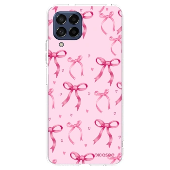 Picasee silikonska prozirna maskica za Samsung Galaxy M53 5G - Bow Aesthetic