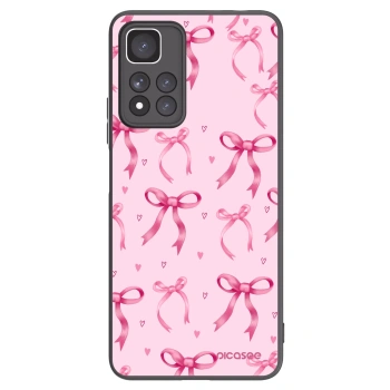 Picasee crna silikonska maskica za Xiaomi Redmi Note 11 Pro+ 5G - Bow Aesthetic