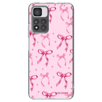 Picasee silikonska prozirna maskica za Xiaomi Redmi Note 11 Pro+ 5G - Bow Aesthetic