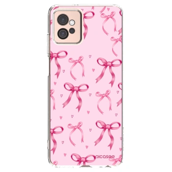 Picasee silikonska prozirna maskica za Motorola Moto G32 - Bow Aesthetic