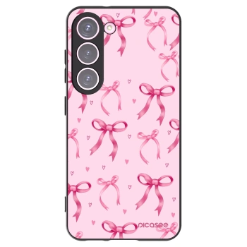 Picasee crna silikonska maskica za Samsung Galaxy S23 5G - Bow Aesthetic