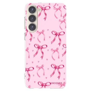 Picasee silikonska prozirna maskica za Samsung Galaxy S23+ 5G - Bow Aesthetic