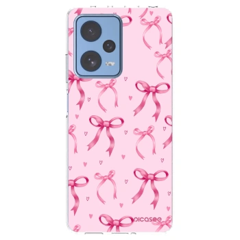 Picasee silikonska prozirna maskica za Xiaomi Redmi Note 12 Pro 5G - Bow Aesthetic