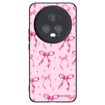 Picasee crna silikonska maskica za Honor Magic5 Pro - Bow Aesthetic