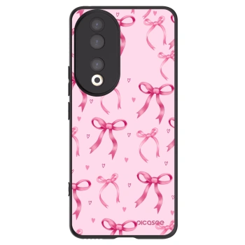 Picasee crna silikonska maskica za Honor 90 5G - Bow Aesthetic