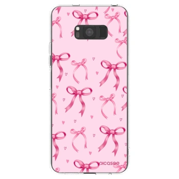 Picasee silikonska prozirna maskica za Samsung Galaxy S8 G950F - Bow Aesthetic