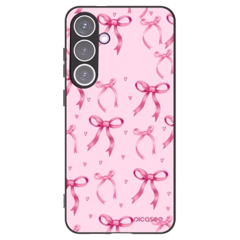 Picasee crna silikonska maskica za Samsung Galaxy S24+ S926B 5G - Bow Aesthetic