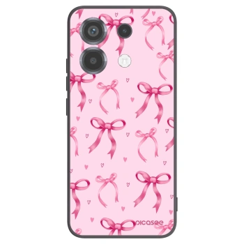 Picasee crna silikonska maskica za Xiaomi Poco X6 - Bow Aesthetic