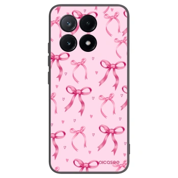 Picasee crna silikonska maskica za Xiaomi Poco X6 Pro - Bow Aesthetic
