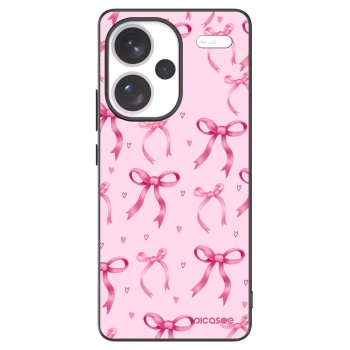 Picasee crna silikonska maskica za Xiaomi Redmi Note 13 Pro+ 5G - Bow Aesthetic