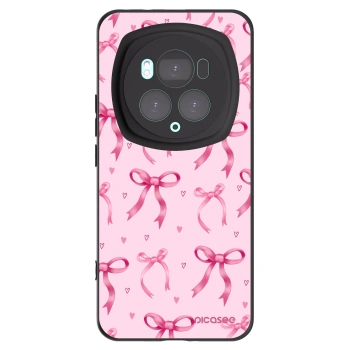 Picasee crna silikonska maskica za Honor Magic6 Pro - Bow Aesthetic