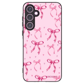 Picasee crna silikonska maskica za Samsung Galaxy A35 5G A356B - Bow Aesthetic