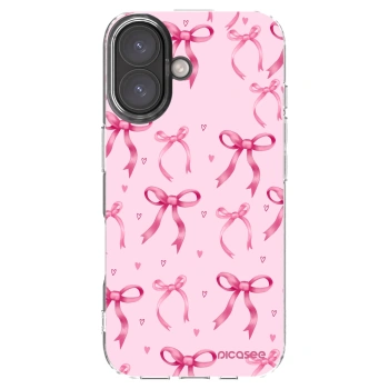 Picasee silikonska prozirna maskica za Apple iPhone 16 - Bow Aesthetic