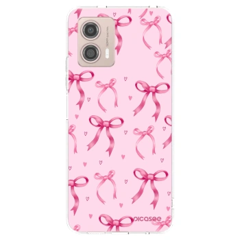 Picasee silikonska prozirna maskica za Motorola Moto G53 5G - Bow Aesthetic