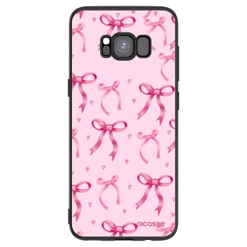 Picasee crna silikonska maskica za Samsung Galaxy S8 G950F - Bow Aesthetic