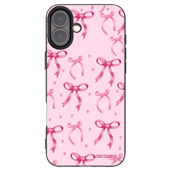 Picasee crna silikonska maskica za Apple iPhone 16 Plus - Bow Aesthetic