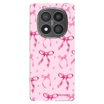 Picasee silikonska prozirna maskica za Xiaomi Redmi Note 14 Pro+ 5G - Bow Aesthetic