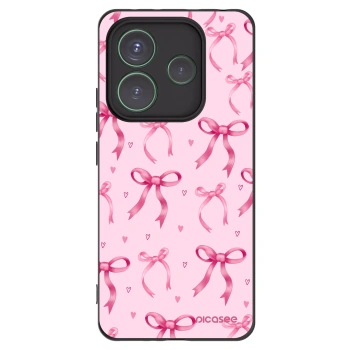 Picasee crna silikonska maskica za Xiaomi Redmi Note 14 5G - Bow Aesthetic