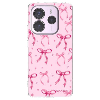 Picasee silikonska prozirna maskica za Xiaomi Redmi Note 14 5G - Bow Aesthetic