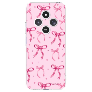 Picasee silikonska prozirna maskica za Xiaomi Redmi 14C - Bow Aesthetic