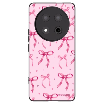 Picasee crna silikonska maskica za Honor Magic7 Lite 5G - Bow Aesthetic