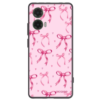 Picasee crna silikonska maskica za Motorola Moto G35 5G - Bow Aesthetic