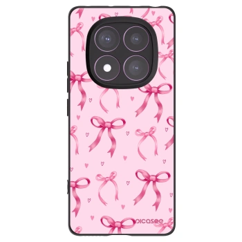 Picasee crna silikonska maskica za Xiaomi Redmi Note 14 Pro 4G - Bow Aesthetic