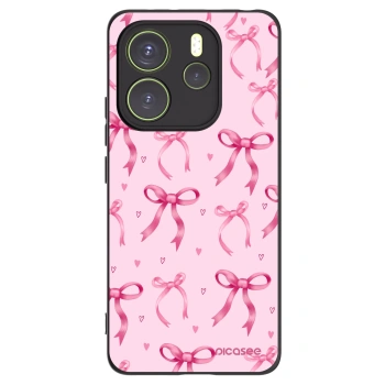 Picasee crna silikonska maskica za Xiaomi Redmi Note 14 4G - Bow Aesthetic