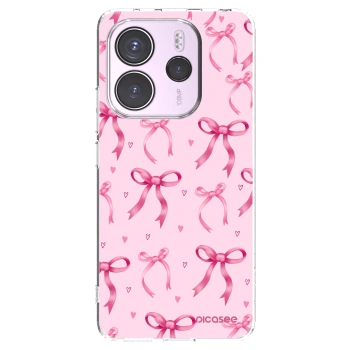 Picasee silikonska prozirna maskica za Xiaomi Redmi Note 14 4G - Bow Aesthetic