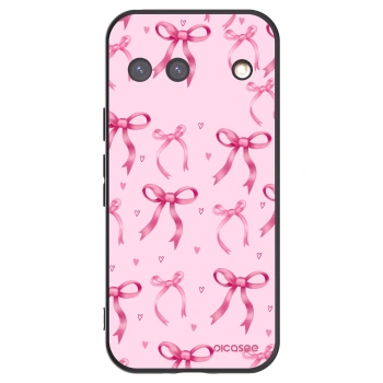 Picasee crna silikonska maskica za Google Pixel 9 - Bow Aesthetic