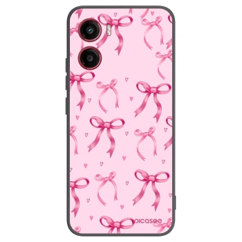 Picasee crna silikonska maskica za Motorola Moto G05 - Bow Aesthetic