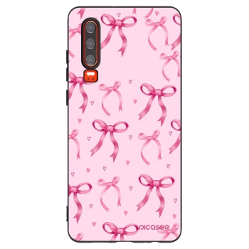 Picasee crna silikonska maskica za Huawei P30 - Bow Aesthetic