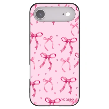 Picasee crna silikonska maskica za Apple iPhone Air - Bow Aesthetic