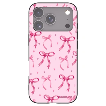 Picasee crna silikonska maskica za Apple iPhone 17 Pro - Bow Aesthetic
