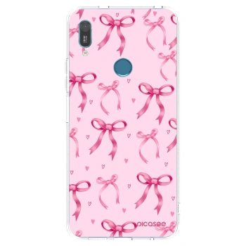 Picasee silikonska prozirna maskica za Huawei Y6 2019 - Bow Aesthetic