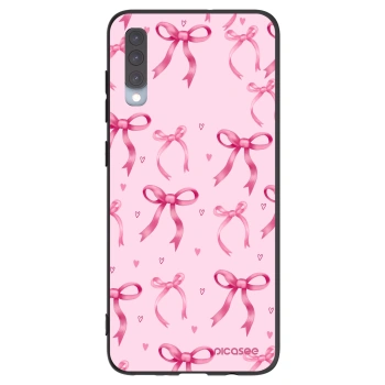 Picasee crna silikonska maskica za Samsung Galaxy A70 A705F - Bow Aesthetic