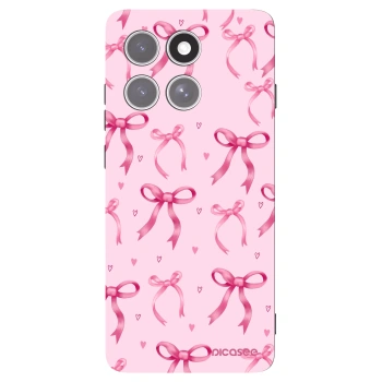 Picasee crna silikonska maskica za Motorola Edge 60 Pro - Bow Aesthetic