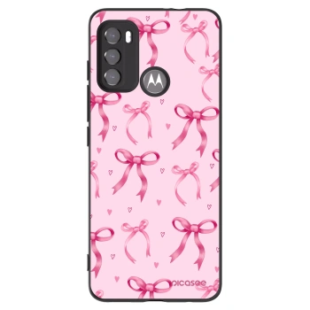 Picasee crna silikonska maskica za Motorola Edge 60 5G - Bow Aesthetic
