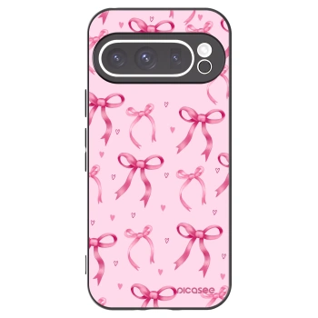 Picasee crna silikonska maskica za Google Pixel 9 Pro XL - Bow Aesthetic