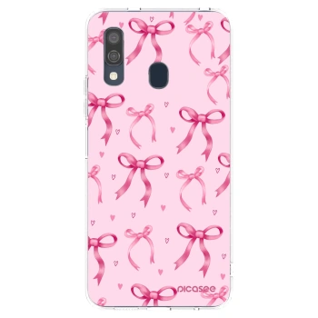 Picasee silikonska prozirna maskica za Samsung Galaxy A40 A405F - Bow Aesthetic