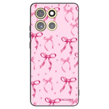 Picasee crna silikonska maskica za Motorola Moto G86 5G - Bow Aesthetic