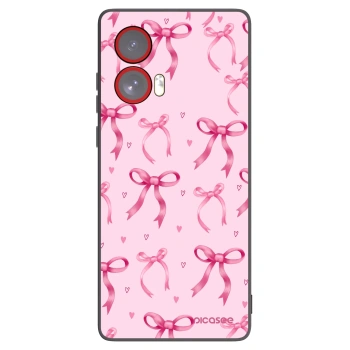 Picasee crna silikonska maskica za Motorola Edge 50 Fusion - Bow Aesthetic