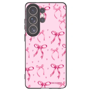 Picasee crna silikonska maskica za Samsung Galaxy S26 Ultra - Bow Aesthetic