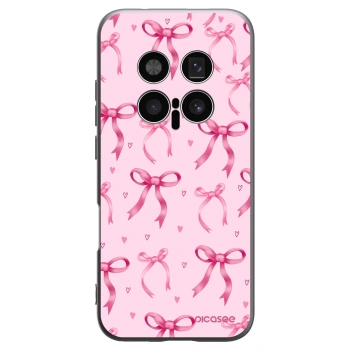 Picasee crna silikonska maskica za Honor Magic8 Pro 5G - Bow Aesthetic