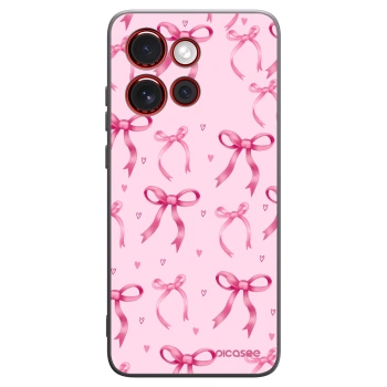 Picasee crna silikonska maskica za Motorola Edge 60 Neo 5G - Bow Aesthetic