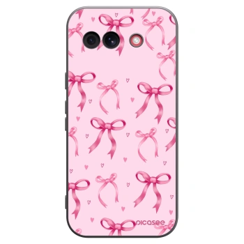 Picasee crna silikonska maskica za Google Pixel 10a - Bow Aesthetic