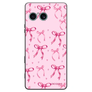 Picasee crna silikonska maskica za Sony Xperia 10 VII - Bow Aesthetic